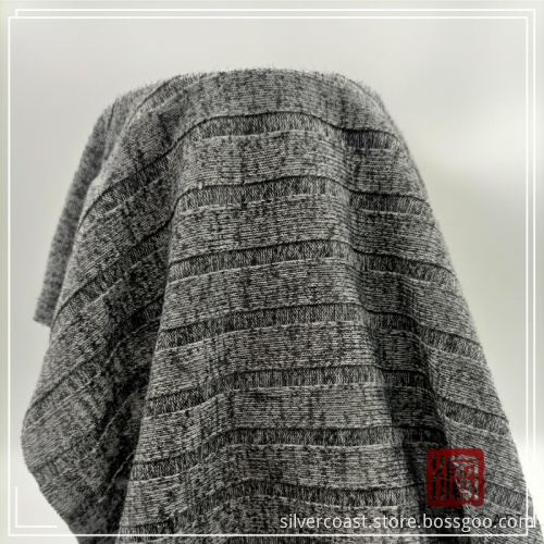 Polyester Spandex 9x4 Hacci Rib Piece Dyed Cloth